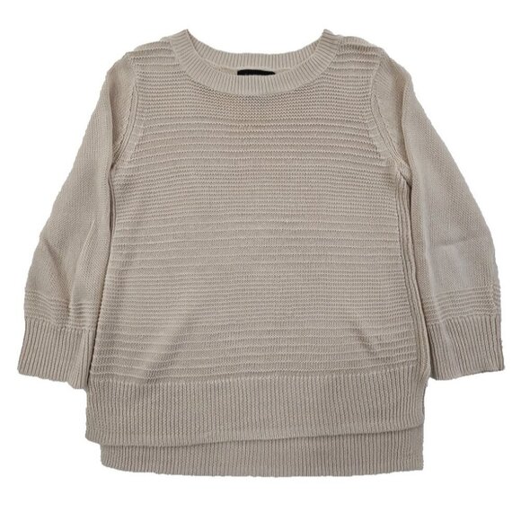 Tahari Sweaters - Tahari 100% Linen Lightweight Sweater Women's Medium Knit Dolman Sleeve Taupe